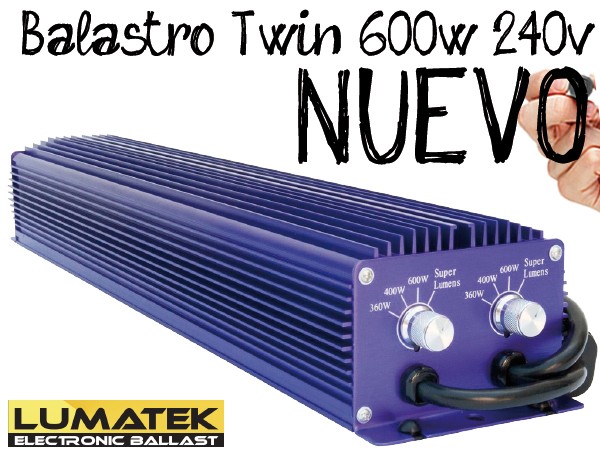 Balastro 600 W Electrónico Lumatek Twin 1