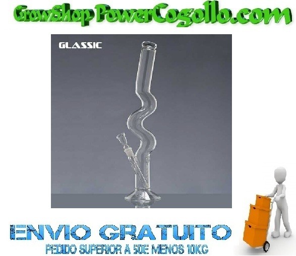 BONG CRISTAL GLASSIC 50cm CURVADO        0