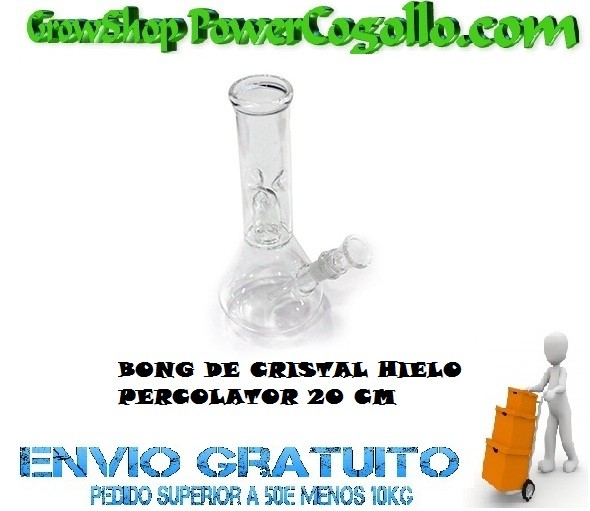 BONG CRISTAL HIELO PERCOLATOR 20 CM 0