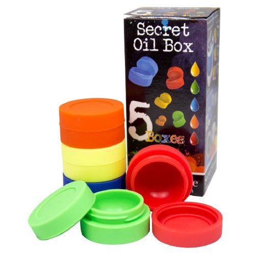 Bote Silicona para BHO Secret Oil Box (5 unidades) 0