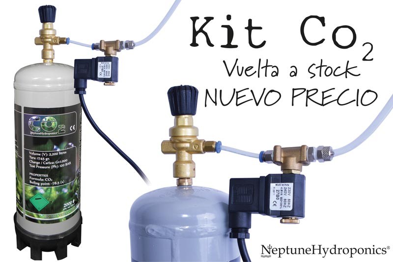Kit CO2 con bombona desechable 1 kg (bombona, eletroválvula y llave) 0
