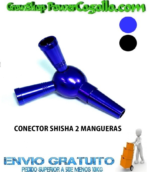 CONECTOR SHISHA DE 1 A 2 MANGUERAS 0