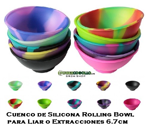 Cuenco de Silicona Rolling Bowl para Liar o Extracciones 6.7cm 0