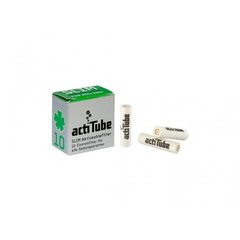 Filtros ActiTube Slim 7mm Boquillas Carbon Activo 10 unidades 1