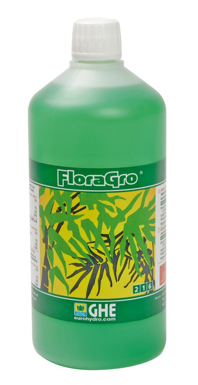 Abono Flora Gro de General Hydroponics para tierra, coco e hidro. 0