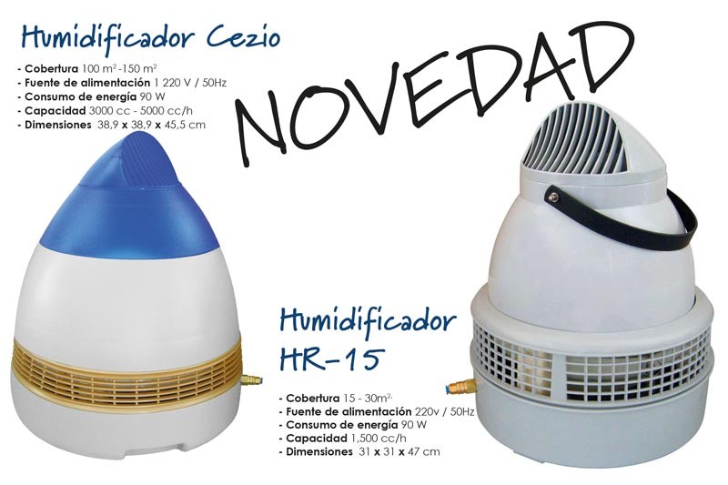  Humidificador HR-15 (15-30m2) para armario de cultivo 0