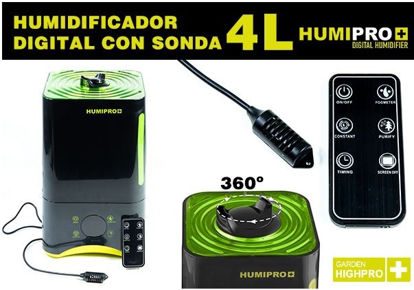 Humidificador HumiPro 4 Litros con Sonda Garden HighPro 1