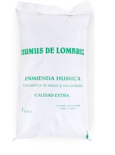 Humus de Lombriz (Enmienda Húmica) 3 litros 1