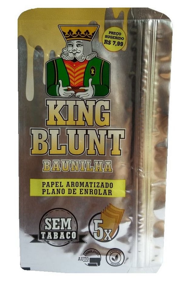 KING BLUNT WRAPS K.S. 5 HOJAS SABORES-vainilla 1
