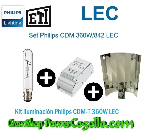 Kit Iluminación Philips CDM-T 360W LEC-REFLECTOR LISO 0
