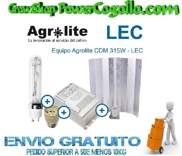 Kit LEC 315W Agrolite Magnético 3000K  0