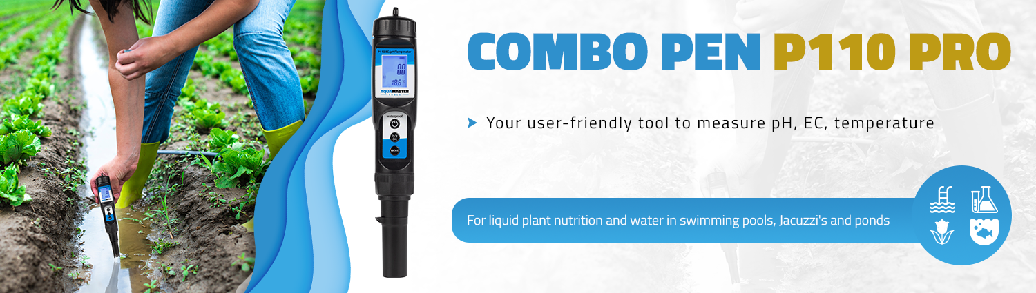 Medidor Combo Pen P110 Pro PH+EC+Temperatura (Aquamaster Tools) 0