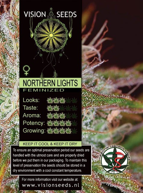 Northern Lights (Vision Seeds) Semilla Cannabis Feminizada 1