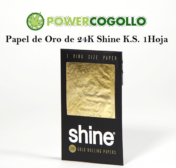 Papel de Oro 24K Shine King Size 1 Hoja 1