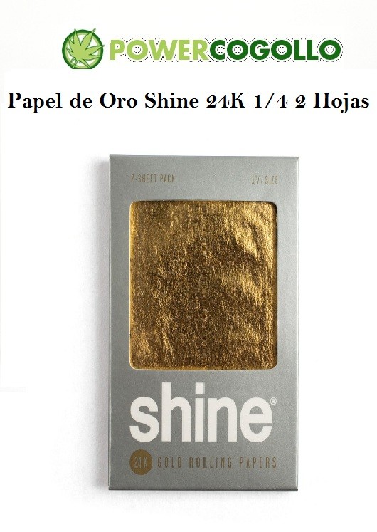 Papel de Oro Shine 24K 1/4 2 Hojas 0