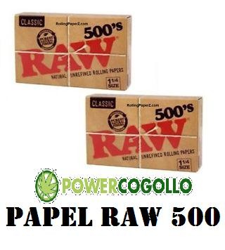 Papel Raw 1 1/4 500 Papelillos 0