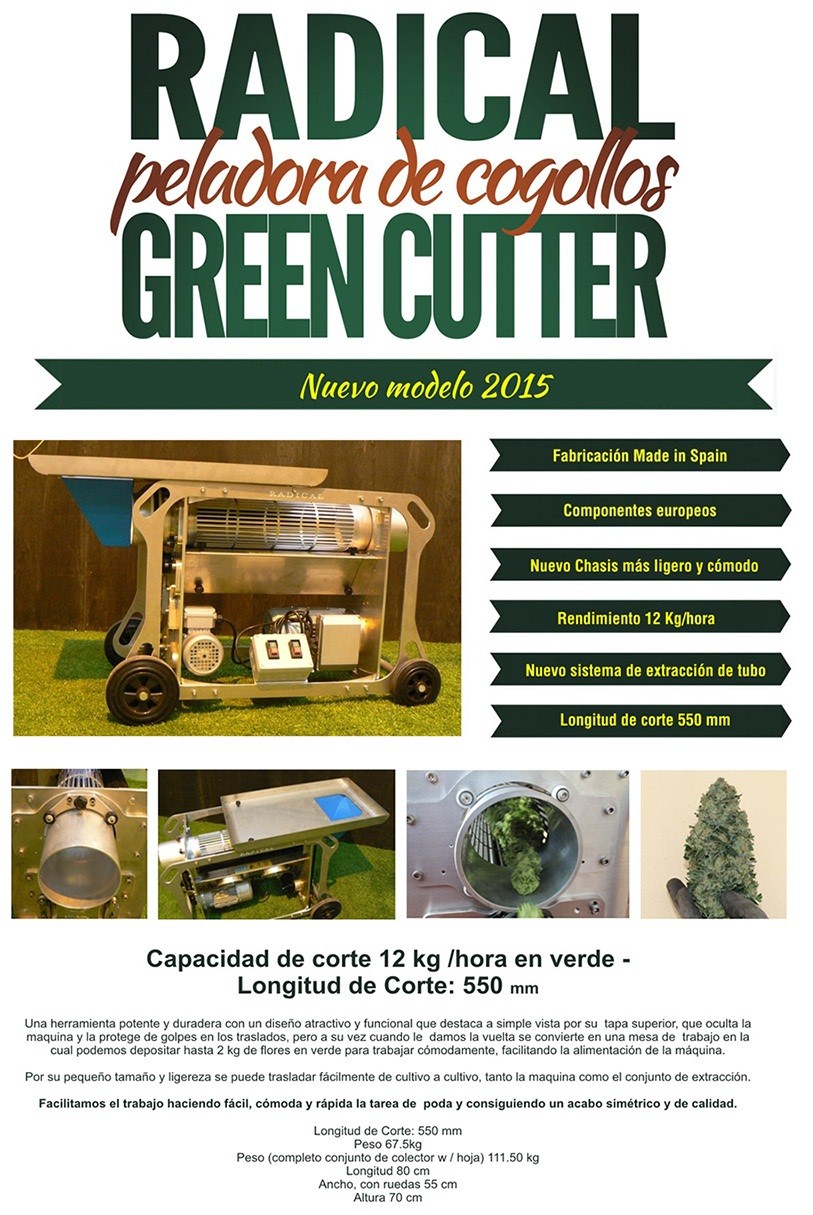 Radical Green CutterTrimmer Peladora Cogollos 2