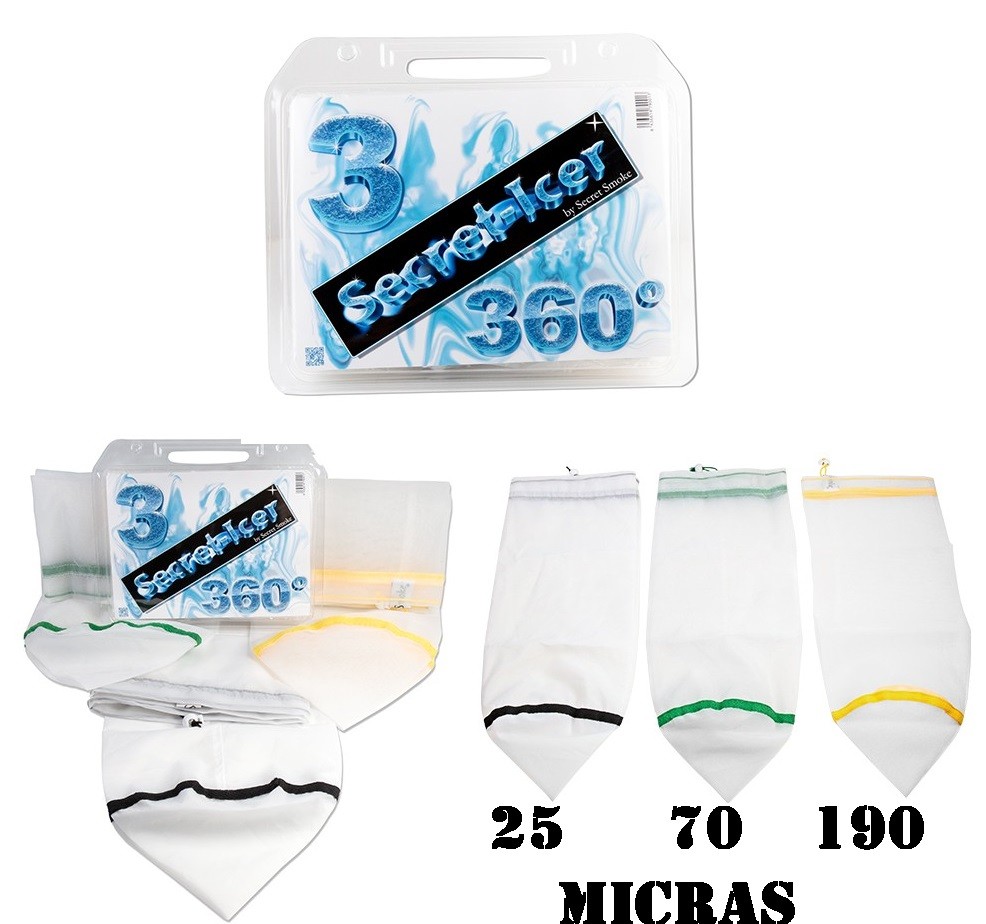 Secret-Icer 360 Todo malla 3 Bolsas 25,70,190 micras 0