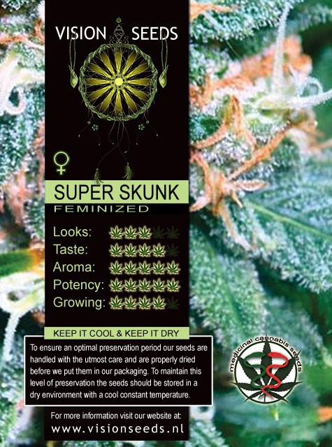 Super Skunk Vision Seeds Semilla Feminizada Marihuana 1