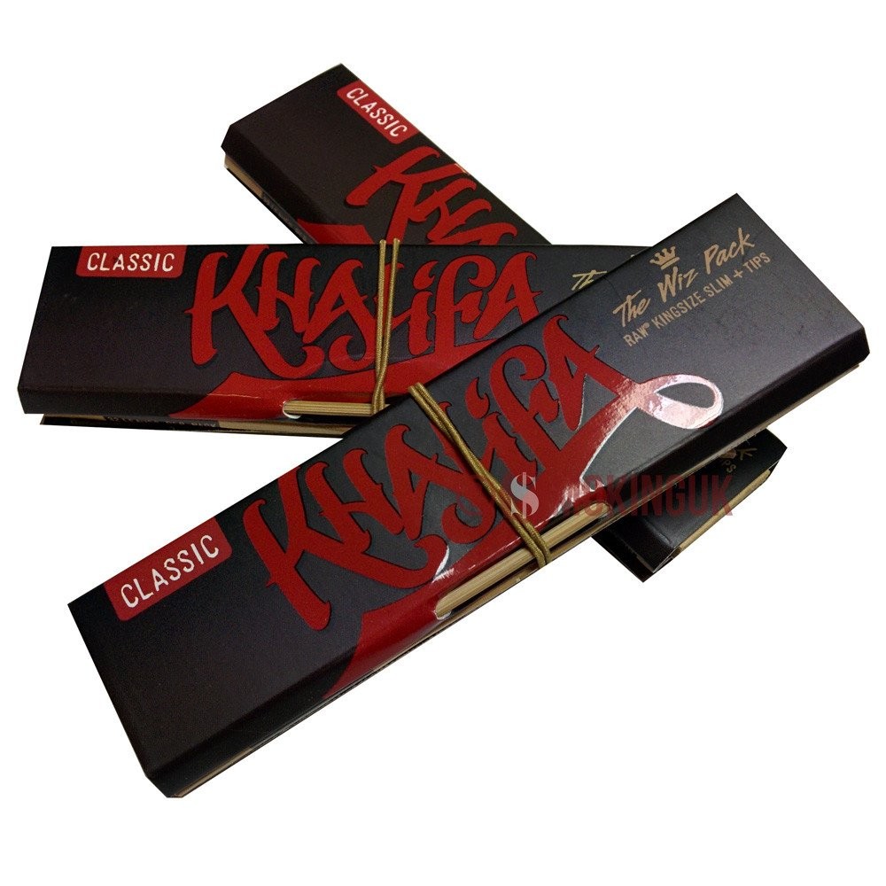  Papel Natural Raw K.S.S. Edición Wiz Khalifa + Boquillas + Prensador  2