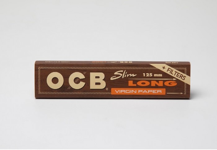 Papel de fumar OCB Virgin Slim Long + Tips 125 mm