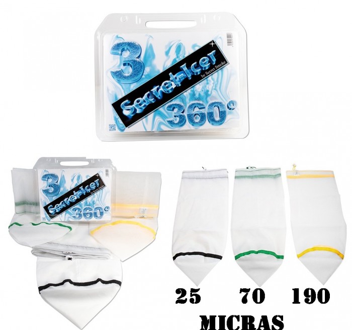 Secret-Icer 360 Todo malla 3 Bolsas 25,70,190 micras