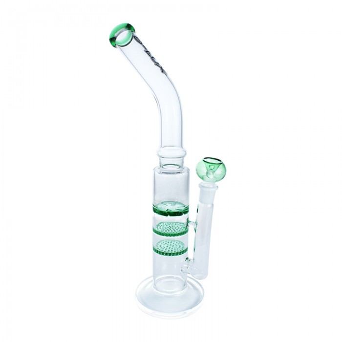 Bong D-Lux Triple Difusor de Cristal 40cm Verde