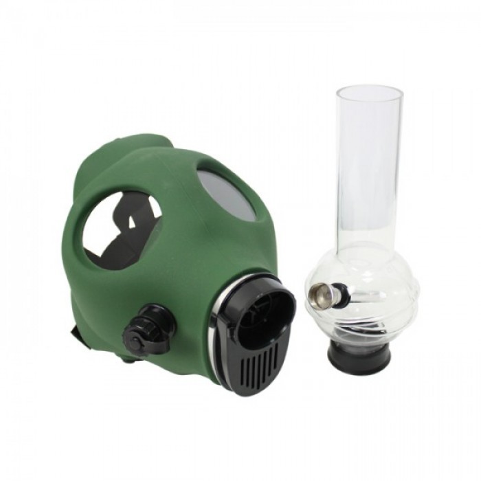 Bong Máscara de Gas Verde