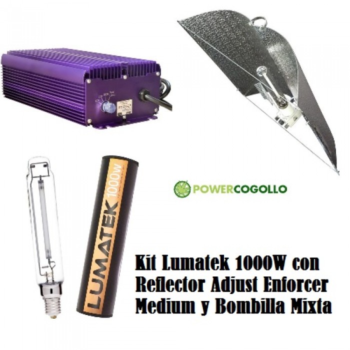 Kit Lumatek 1000W Reflector Adjust Enforcer Medium