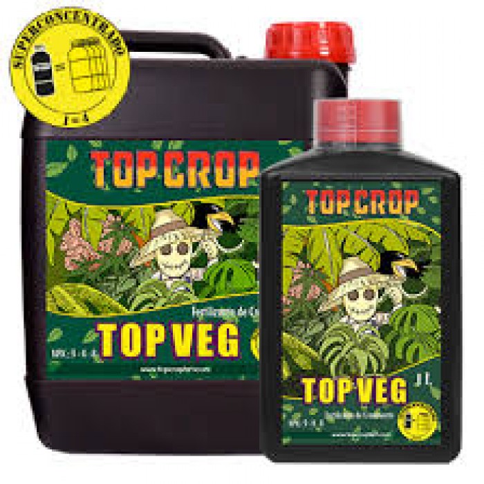 Top Veg 5 Lt de Top Crop Abono para el Crecimieto del Cannabis 100% Natural