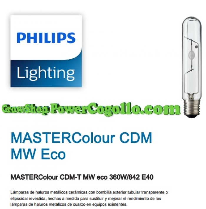 Bombilla para Cultivo Philips Mastercolour CDM-T MW eco 360w E40