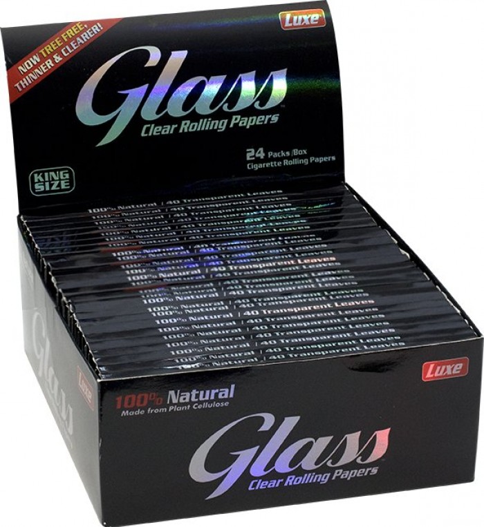 Papel de fumar Papel Transparente K.S. Glass CLEAR Celulosa 