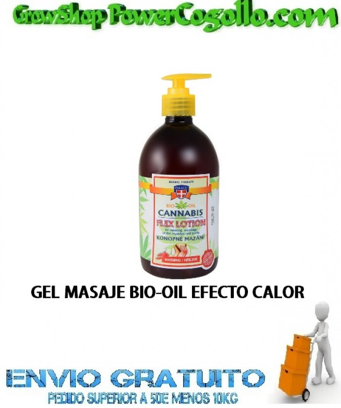 GEL MASAJE BIO-OIL EFECTO CALOR 500ML PALACIO