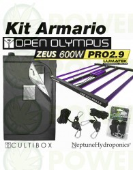 Kit Armario Olympus 145 + Lumatek Zeus 600w Pro 2.9