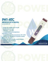 Medidor pH PH1 ATC (Wassertech)