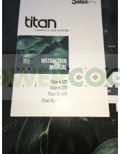 INSTRUCCIONES SISTEMA 16-480W LED TITAN SOLUX