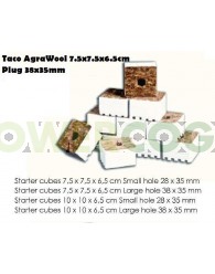 Taco AgraWool 7.5x7.5x6.5cm Plug 38x35mm